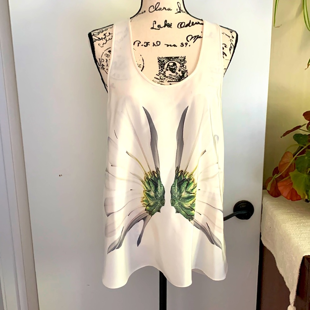 New silk tank top